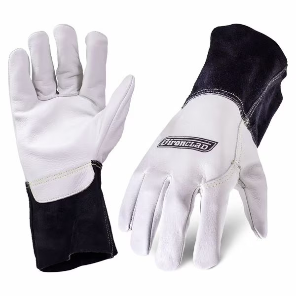 Welding Glove, Safety Cuff, Wing Thumb, Premium Leather, 2XL, 1 PR Performance
