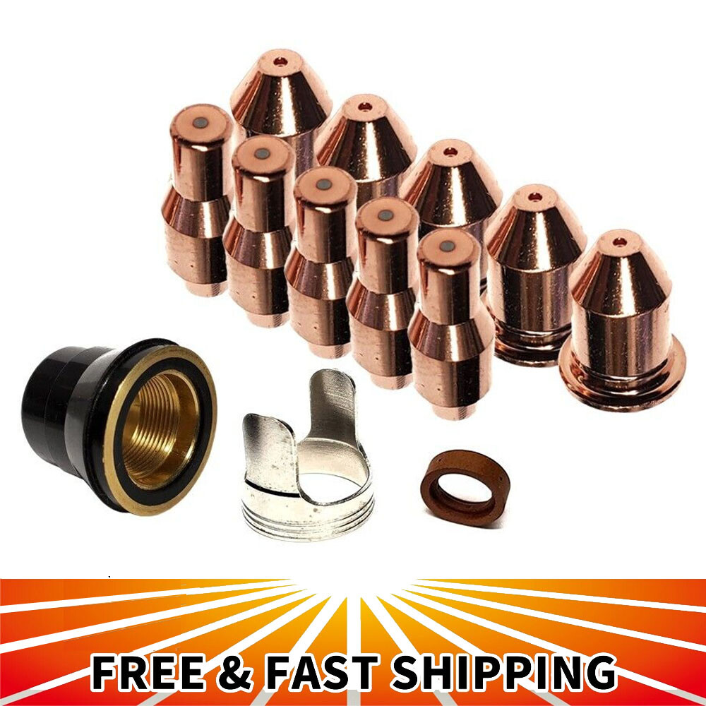 Nozzle & Electrode Replacement-Kit for Harbor Freight Titanium 45A Plasma Cutter