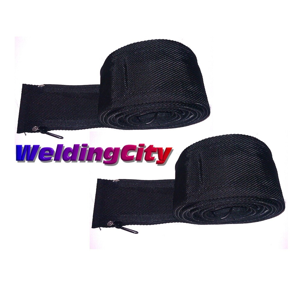 WeldingCity 2-pk Cable Cover Nylon 24′ x 4″ w/ Zipper TIG Welding Torch 18/20/26