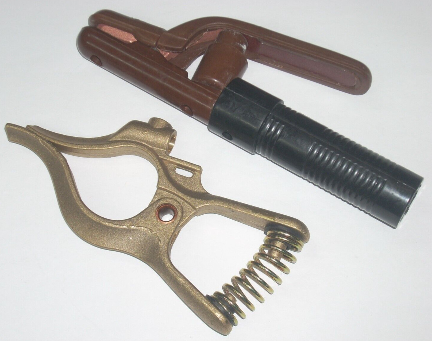 Arc Welding 300 Amp Electrode Holder Fits Jackson & Brass Ground Clamp Fit Tweco