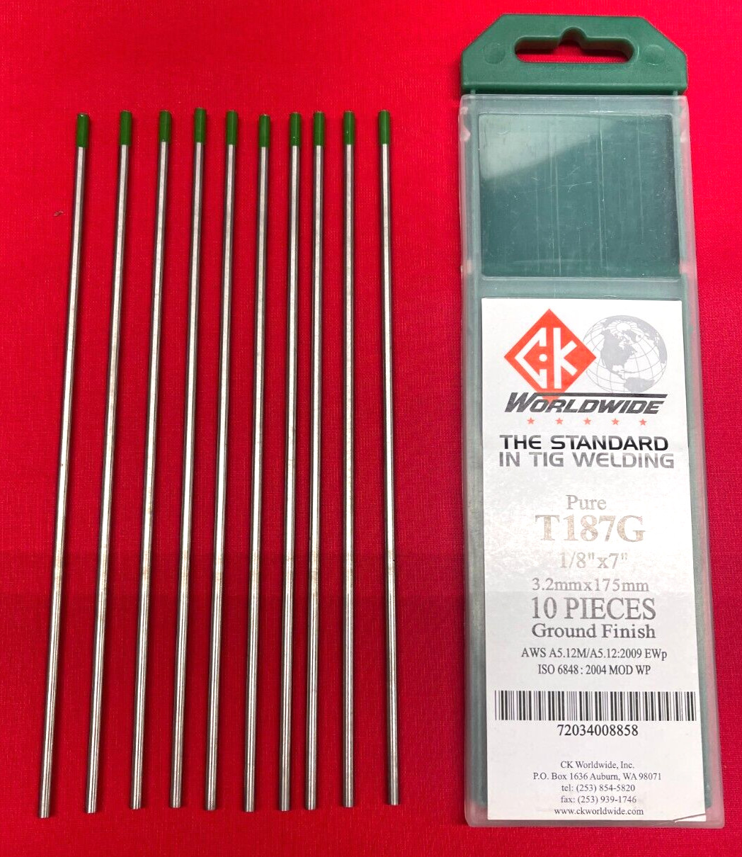 CK WORLDWIDE TIG WELDING PURE T187G 1/8″ X 7″ 10 PCS