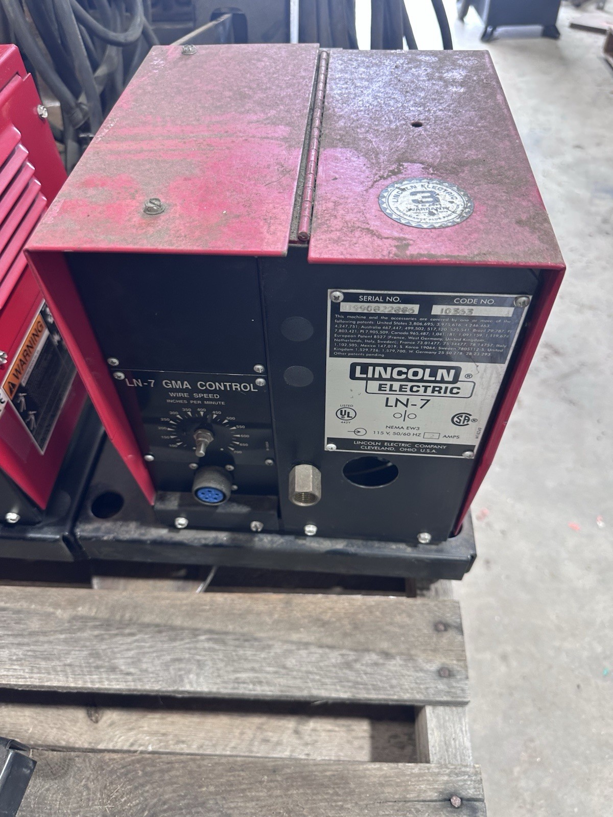 Lincoln Electric LN7 Wire Feeder WITH SPOOL HOLDER AND SWIVEL BASE Lot Of 4