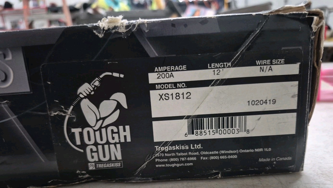 Tregaskiss Tough Gun X 12′ Corded 200AMP Model # XS1812. For Mig Guns..