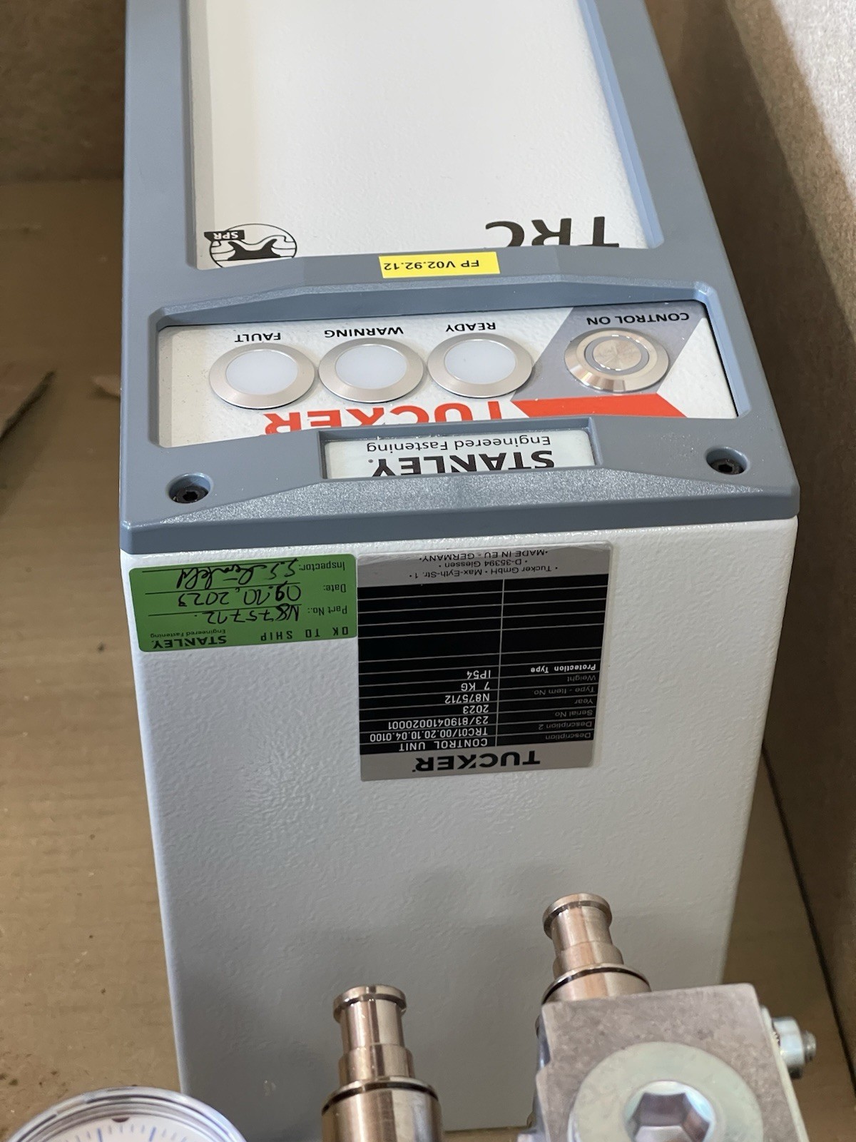 Stanley Tucker SPR System TRC, TSC, TRT, C-Frame, Bedienterminal and Airbox