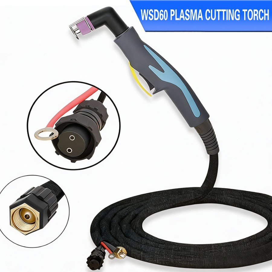 50/60 Amp SG55 WSD60 Air Plasma Cutter Cutting Torch Gun 16Feet & 5M Pilot Arc