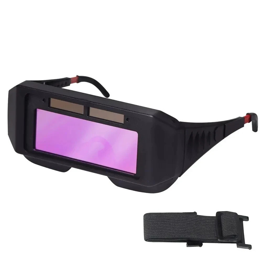 Auto Darkening Welding Goggles Solar Powered Welder Safety EyeProtection Glasses