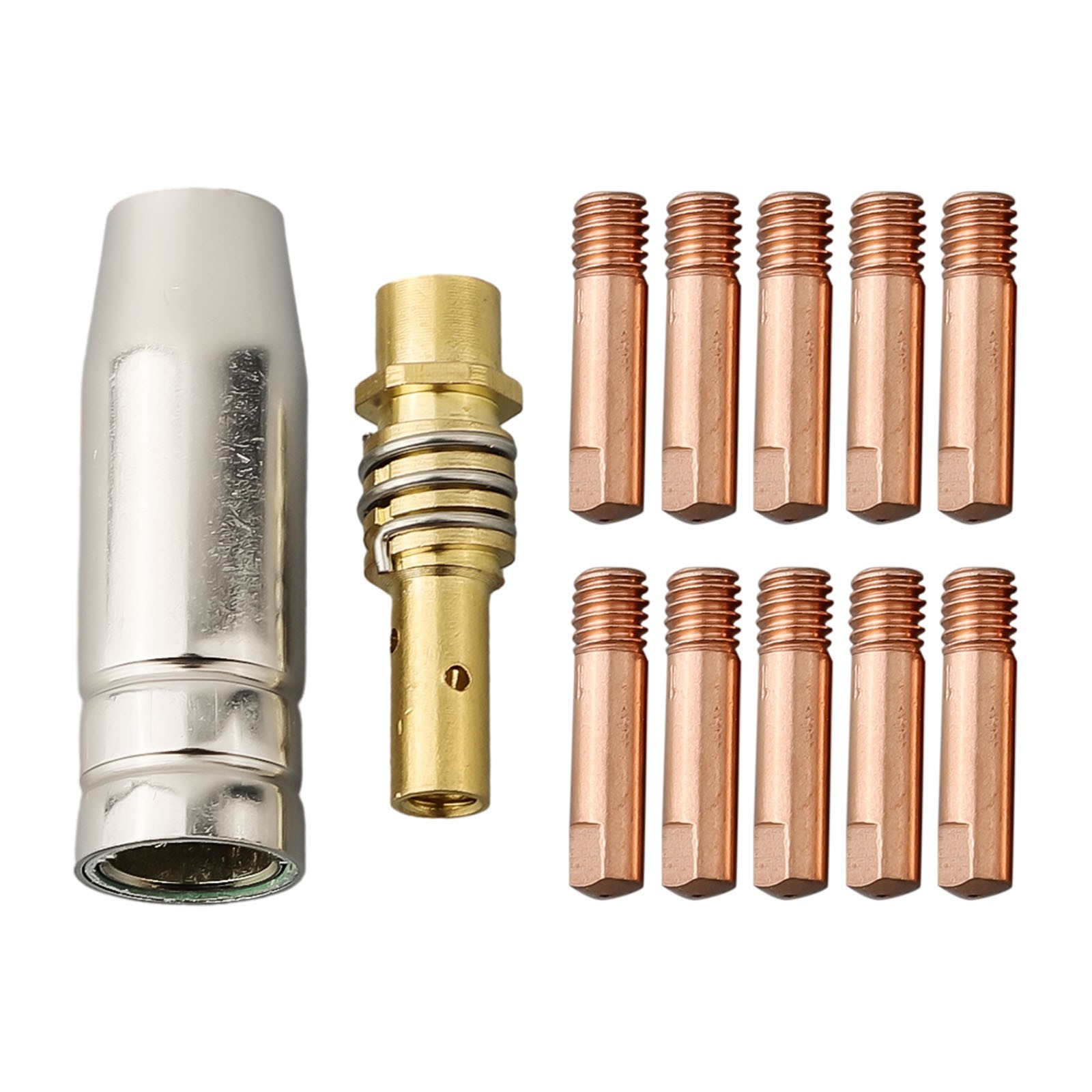 MIG Torch Welding Contact Tip 0.6/0.8/1.0mm 0.8 X 25mm 12 Pcs MB15 MIG