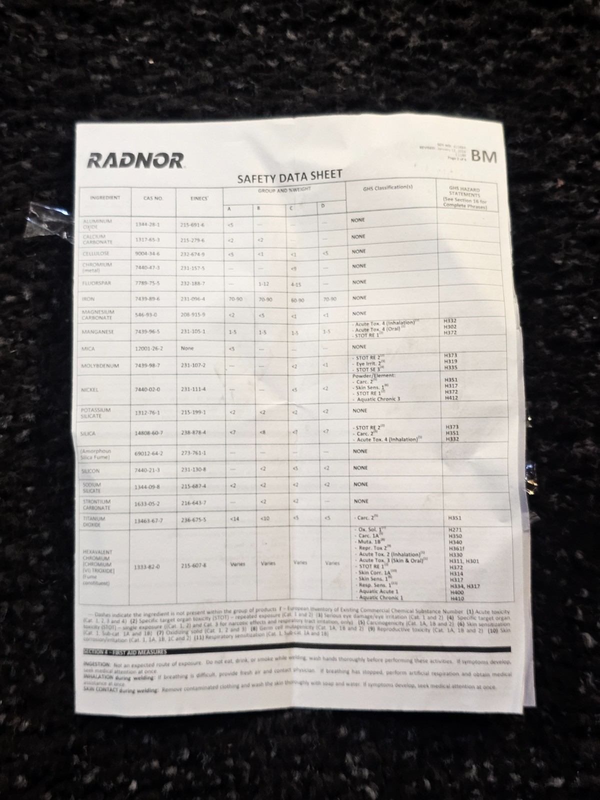 Radnor 0.18″ X 14″ E6011 AWS Carbon Steel Welding Electrode 50 lb Box