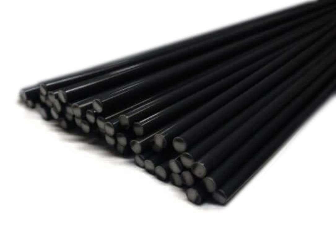 JOUNJIP 40pcs Polypropylene (PP) Plastic Welding Rods – 1/8 Inch Small, Black