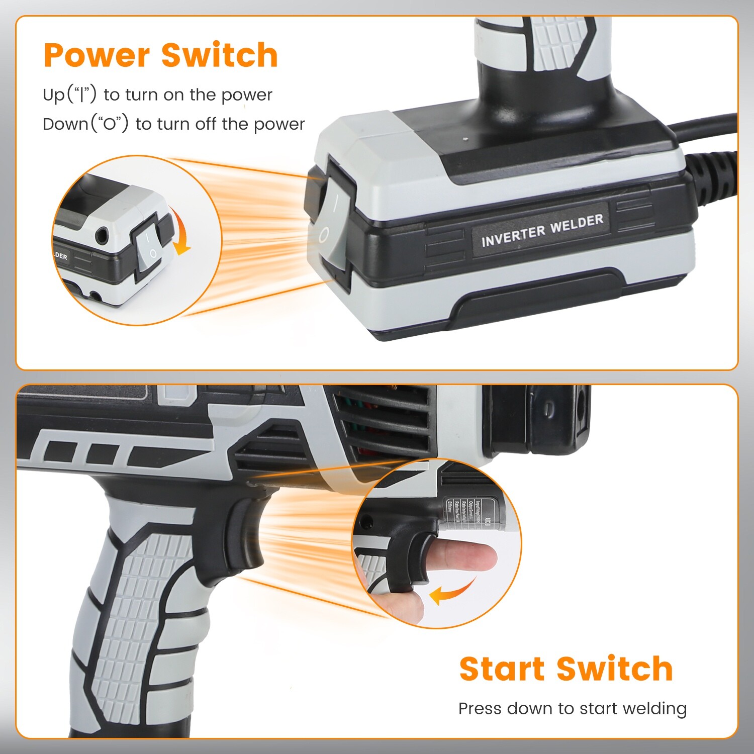 4600W 120Amp Electric Stick Welder ARC Welder Gun Hand Held Welding Machine Tool
