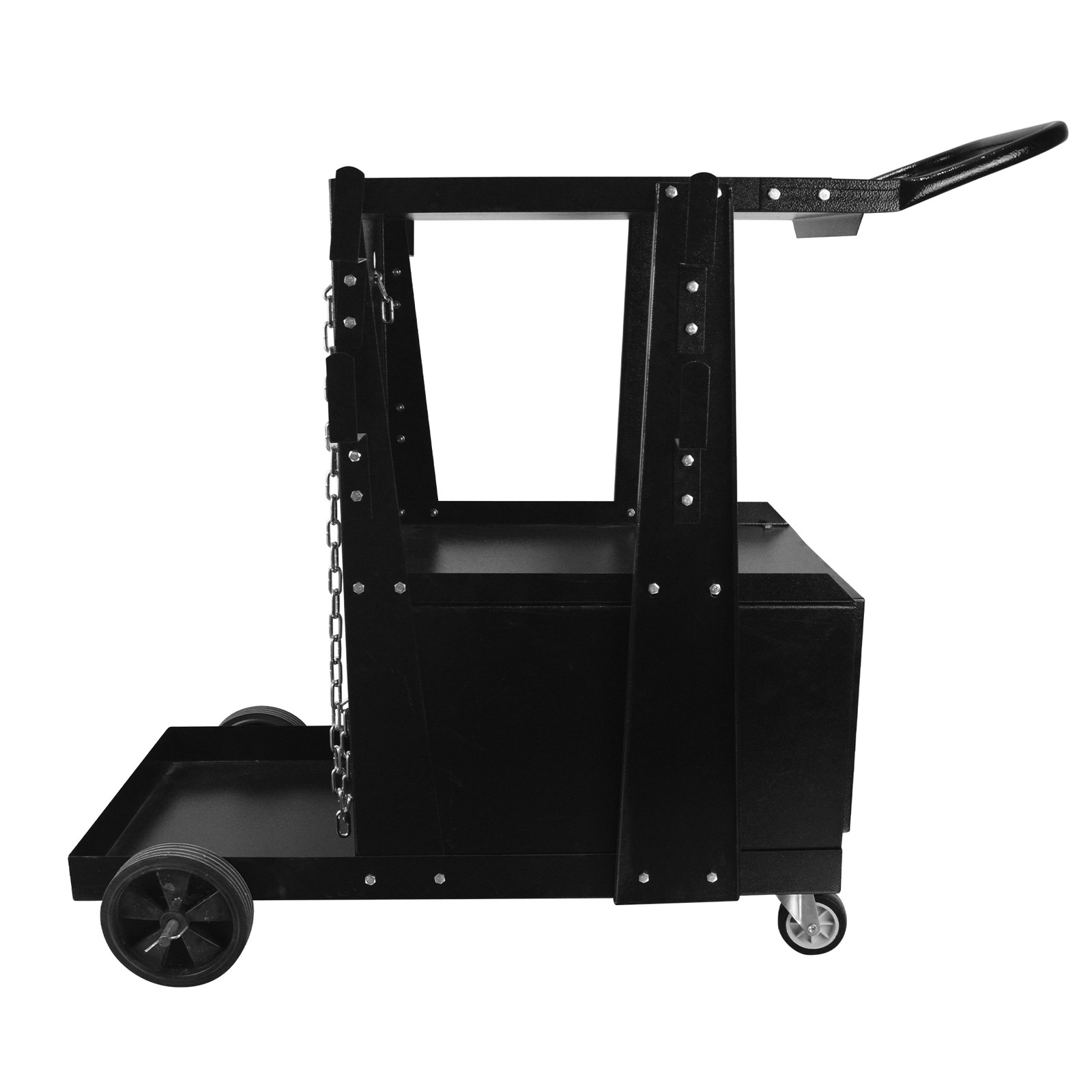 Heavy Duty Welding Cart with 360° Rolling Trolley, 4 Drawers for MIG/TIG/Plasma