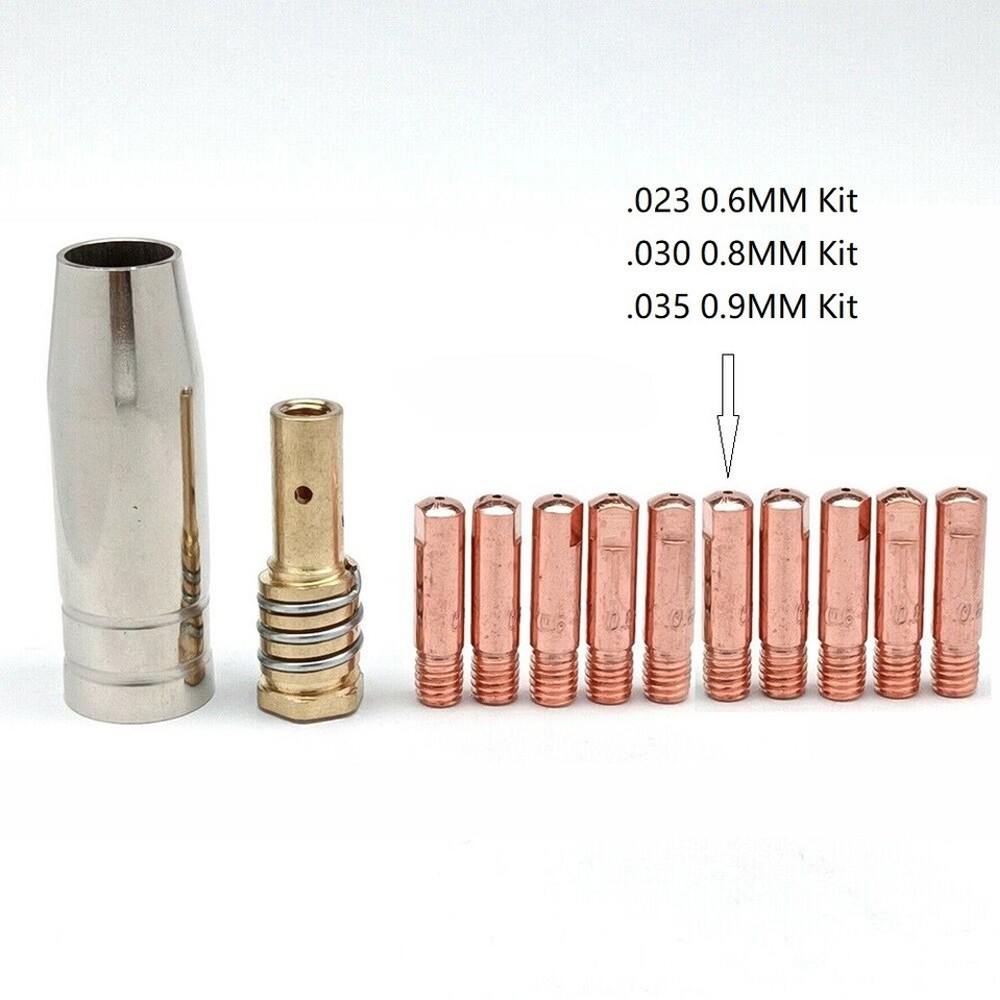Short Gas Diffuser Nozzle Tip Kit For Chicago Electric Harbor Freight MIG Welder