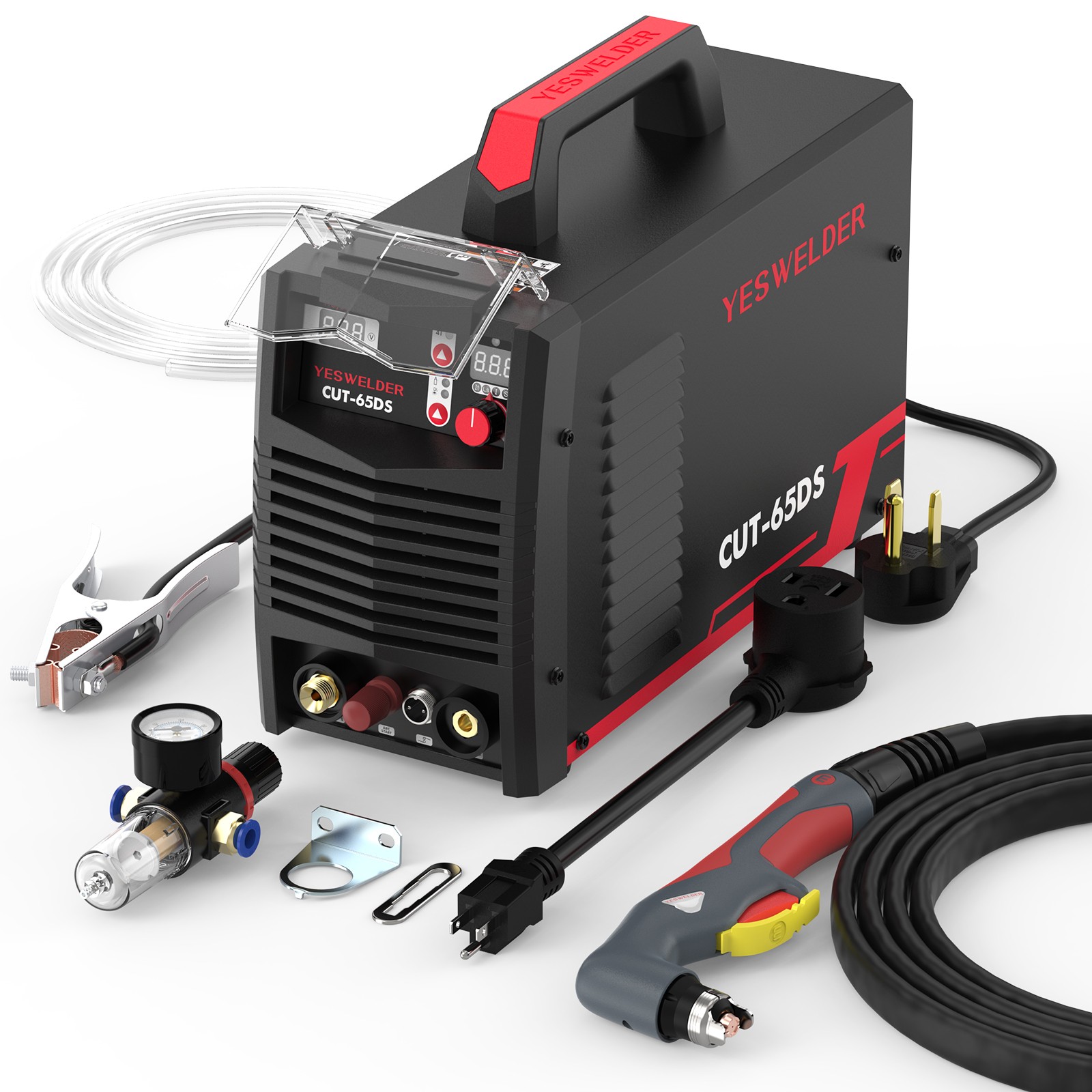 Plasma Cutter 65Amp Non-High Frequency Non-Touch Pilot Arc,DC Inverter 110/220V