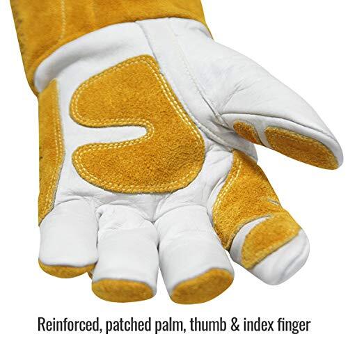 Revco GM1611 Top Grain Leather Cowhide mig Welding Gloves with Reinforced Pal…