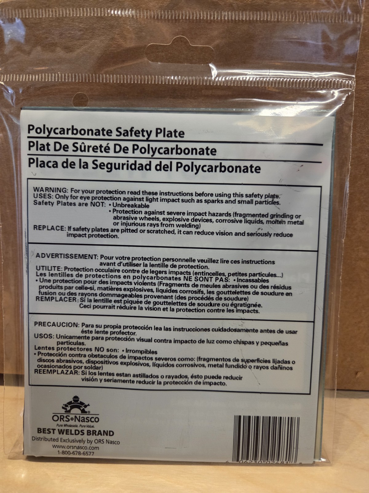 Best Welds 4-1/2 X 5-1/4 POLY CARBONATE SAFETY PLATE 932442 – 10 PK