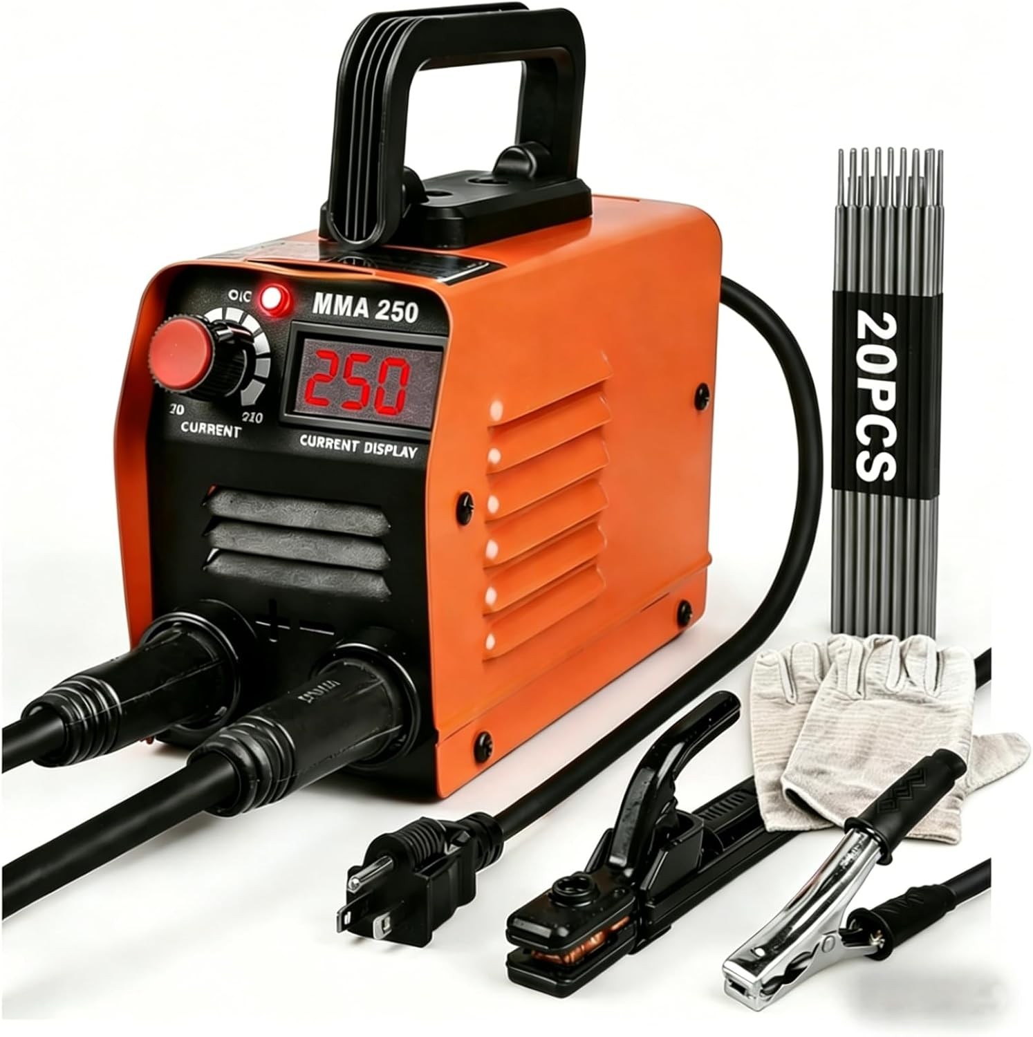 Mini Welding Machine Upgraded Welder Machine 110V Portable Stick Welder MMA-250A