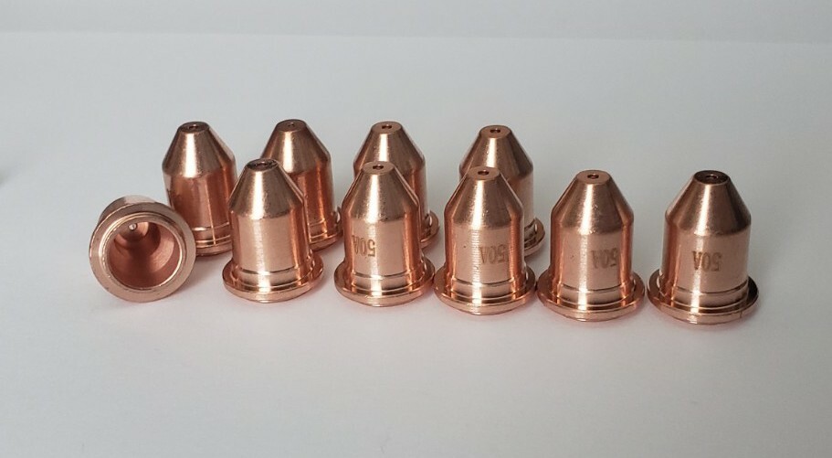 10pc x 50A Shielded Nozzle Set PT60 PT-60 iPT60 Plasma Torch fits everlast 60s