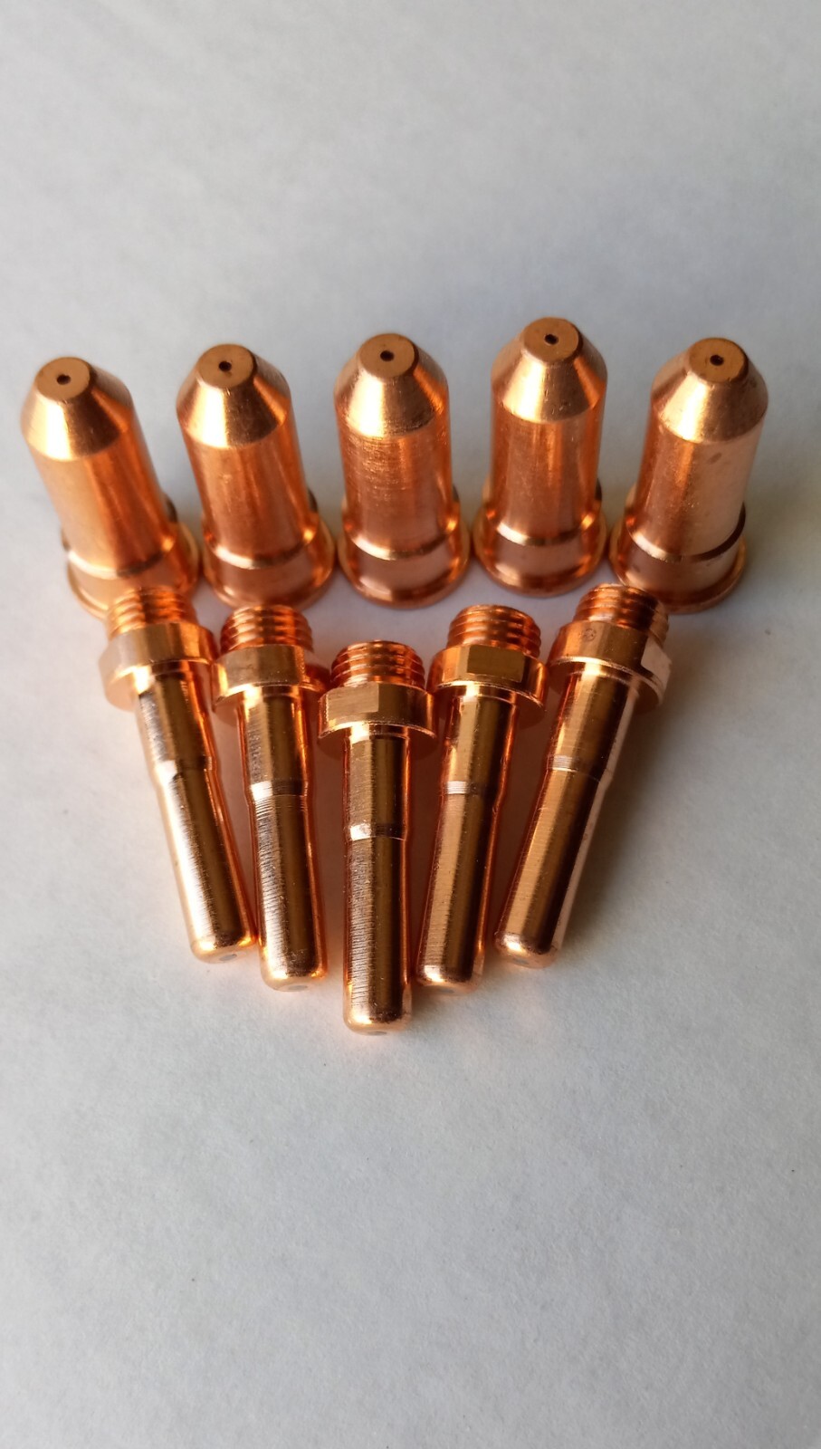 10PC EXTENDED 40AMP PIPE TIP SET FIT EASTWOOD VERSA CUT 60 PLASMA CUTTER TORCH