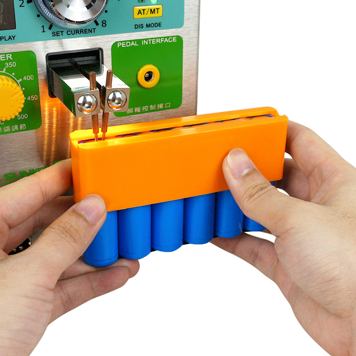 2X 18650 Battery Pack Fixture Spot Welding Clamp Fixation Mold Holder 4-Section
