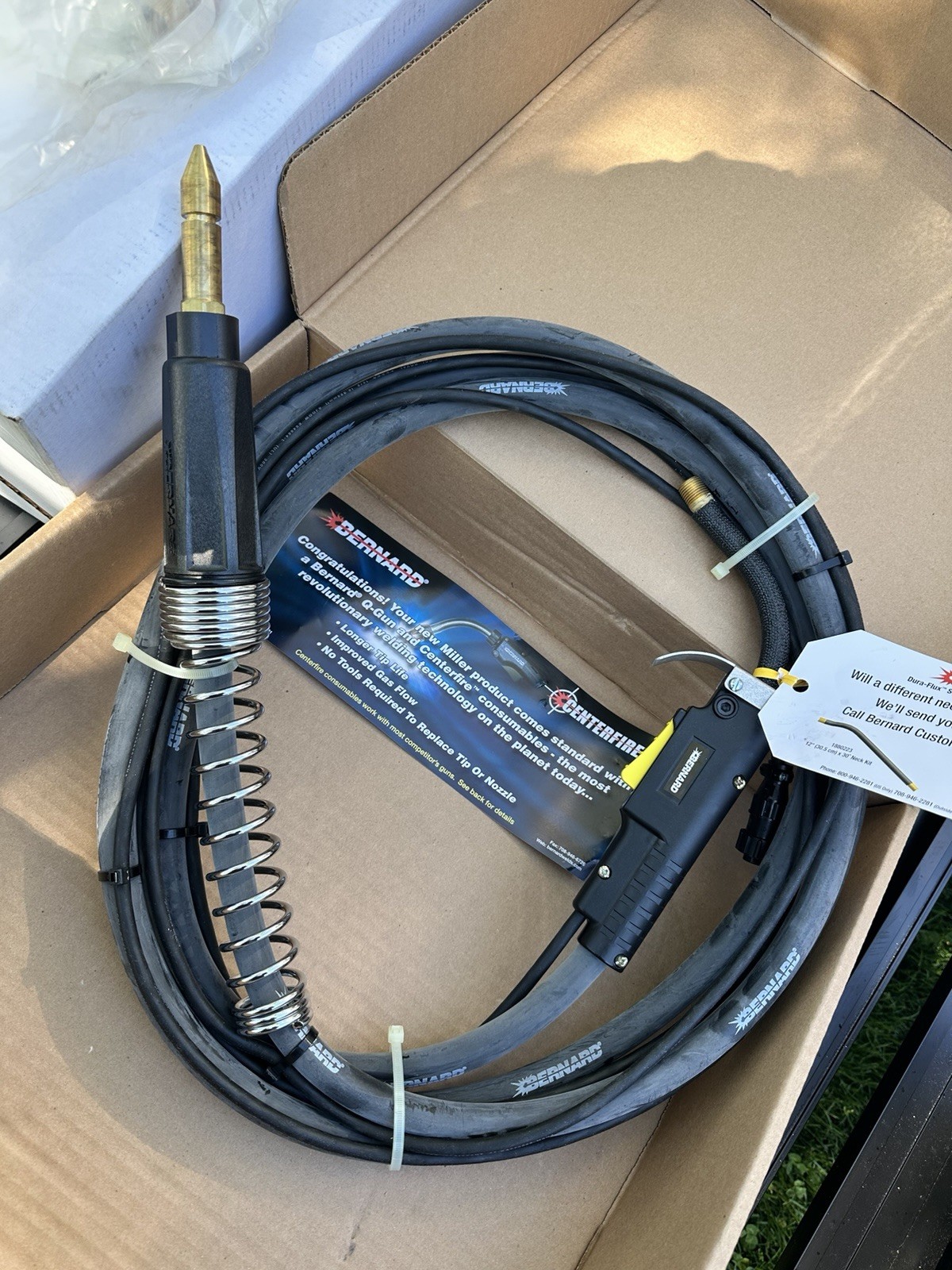 BERNARD FLX3515AM DURA-FLUX MIG GUN NEW IN BOX