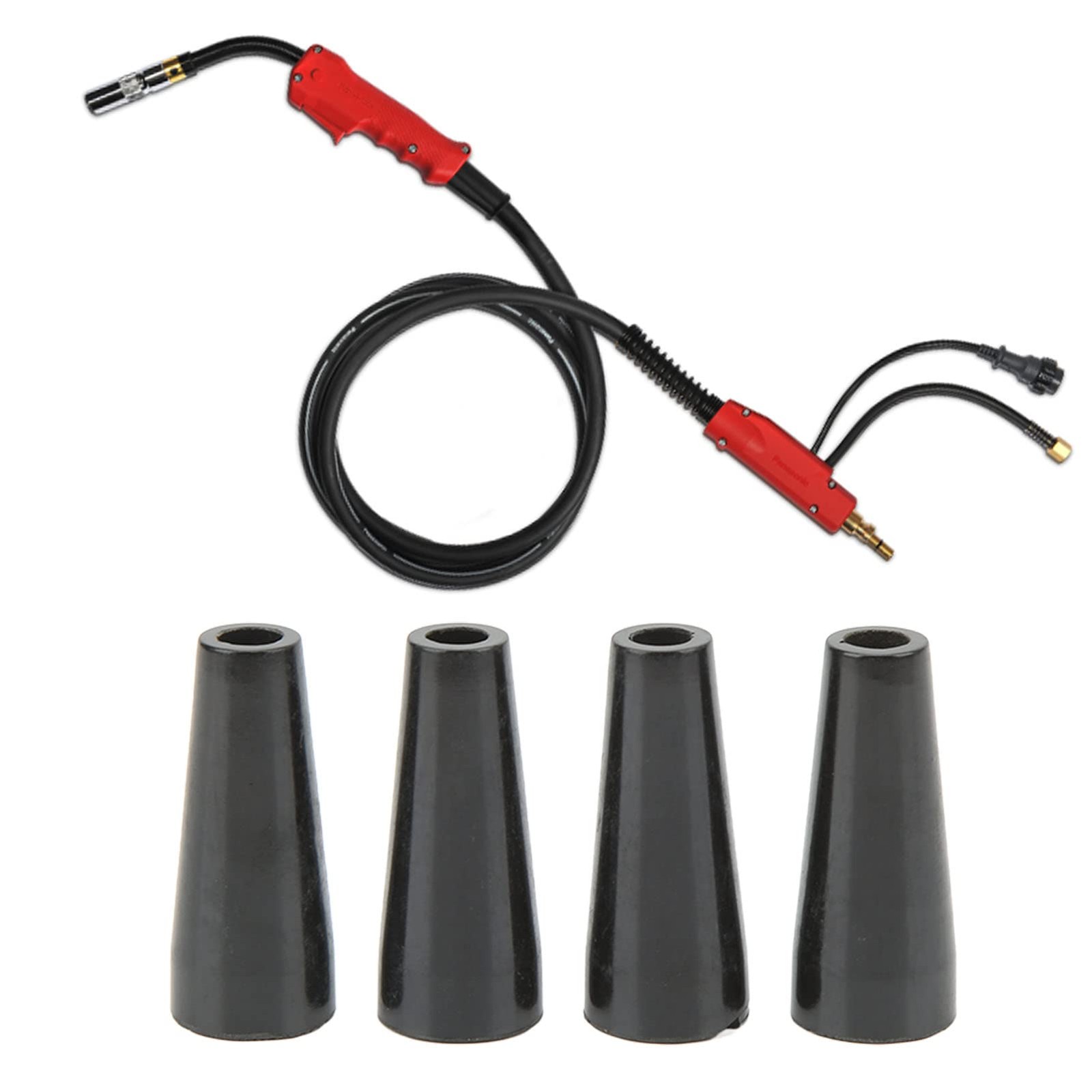 4Pcs Flux Core Gasless Nozzle Self Torch Nozzle Self Welding Parts 100L MIG W…