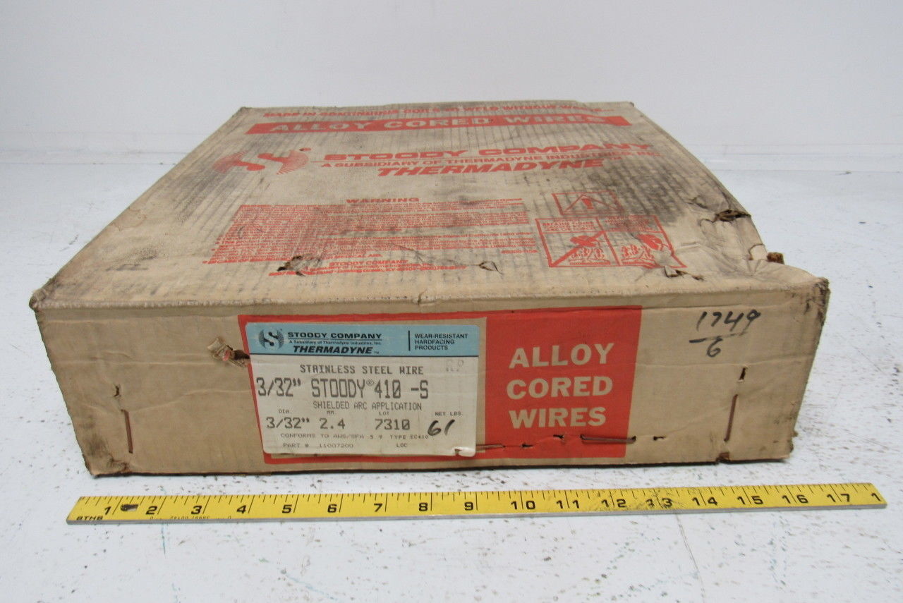 Stoody 11007200 410-S 3/32″ Shielded Arc Stainless Steel Welding Wire 60# Coil