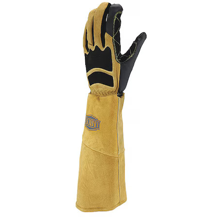 Ironcat 9070Lho/Xl Left Hand Only Welding Glove, Extended Cuff, Wing Thumb,