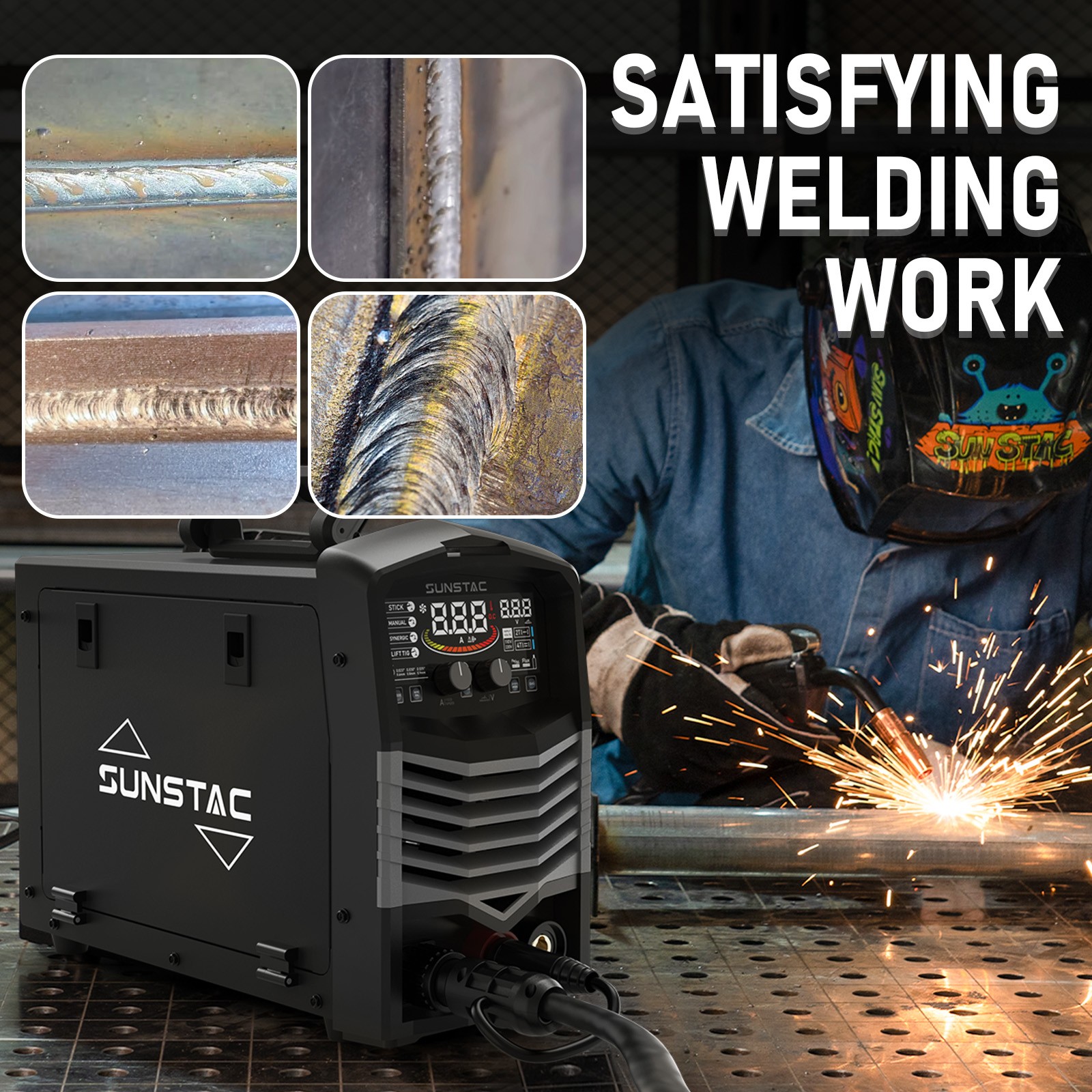 SS-180M 4-in-1 Welder – 110V/220V Dual Voltage Multi-Functional Welding Machine