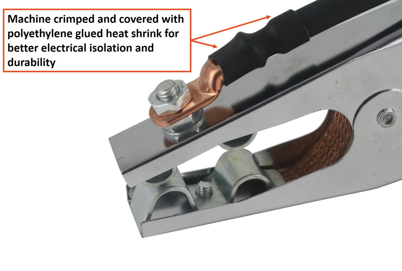 150 Amp Ground Clamp Welding Lead Dinse 10-25 Connector #4 AWG cable (75 FEET)
