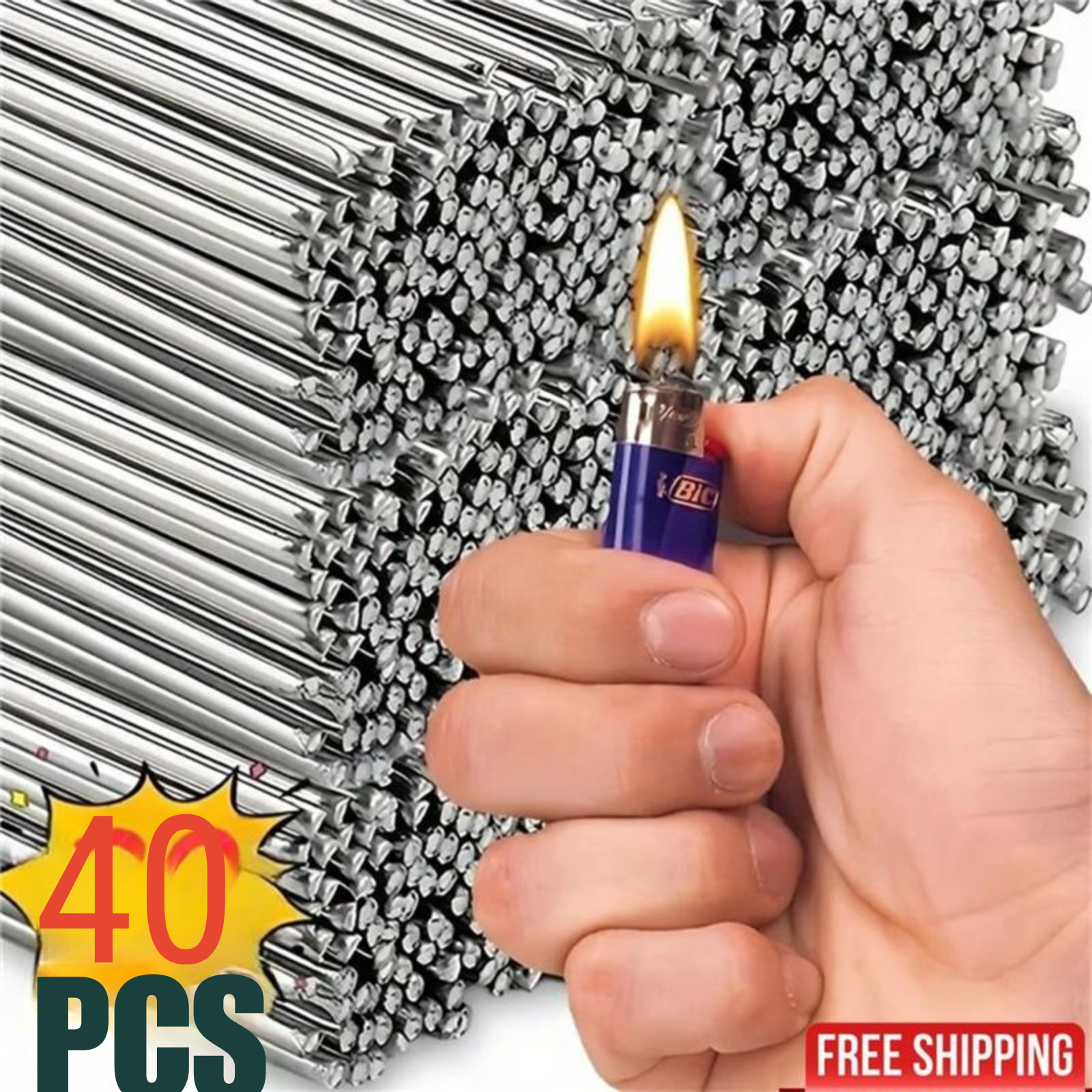 40X Aluminum Rods Low Temperature Easy Melt Aluminum Welding Rods Welding Sticks