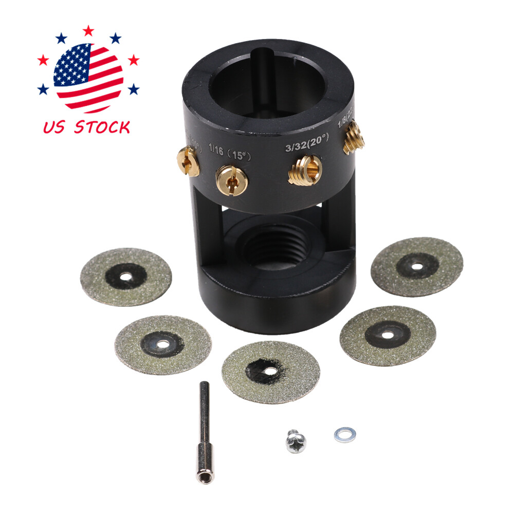 Tungsten Grinder For TIG Welding W/ Sharpener Multi-Angle And Offsets Head Tool
