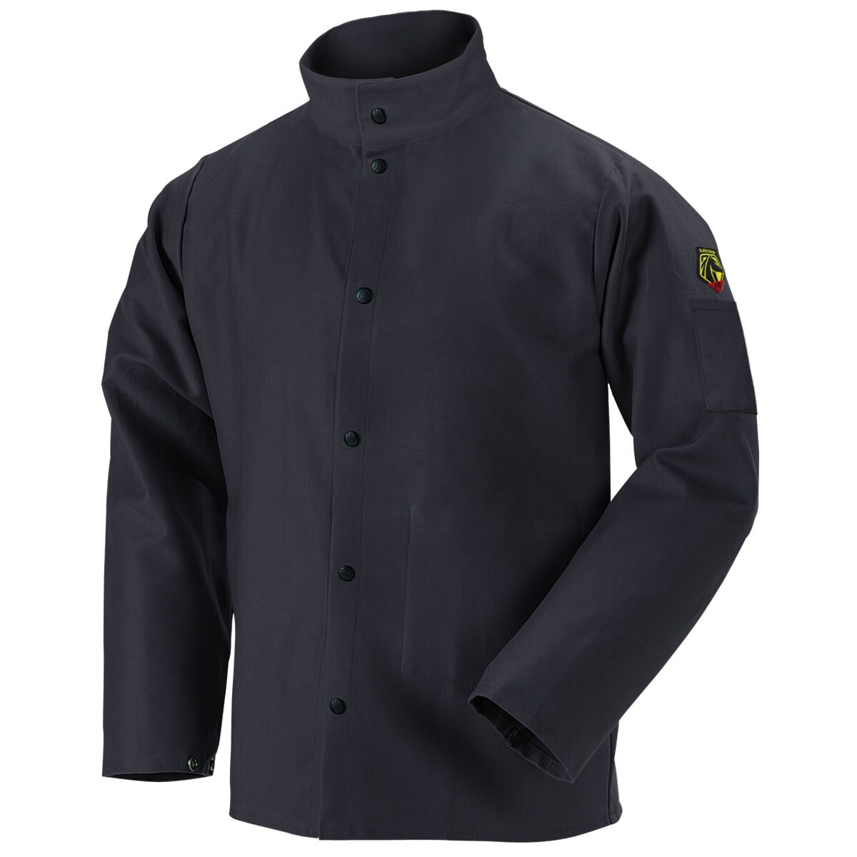 Revco Black Stallion 9oz Black FR Cotton Welding Jacket (2XL) (FBK9-30C)