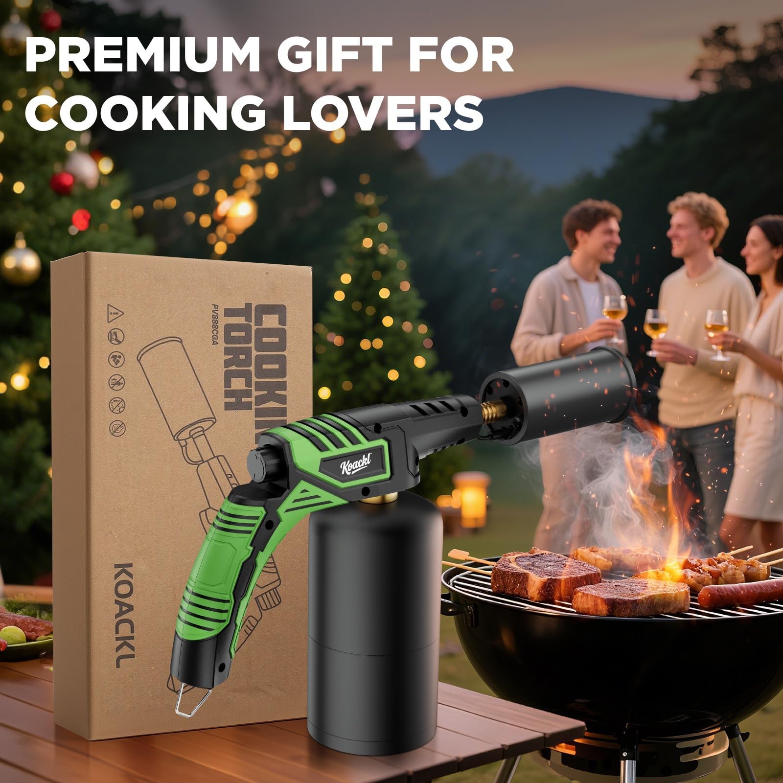 KOACKL Powerful Propane Torch, Torch Head, Standard, Green&black