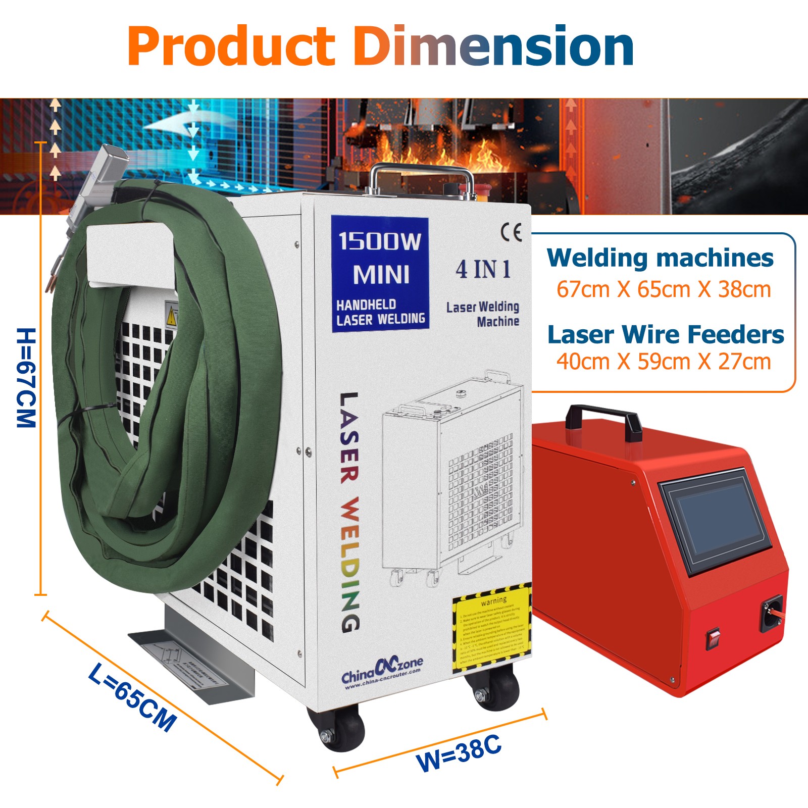 1500W 2000W Laser Welder Welder Metal Cutting Cleaning Machine SUP 28T EU