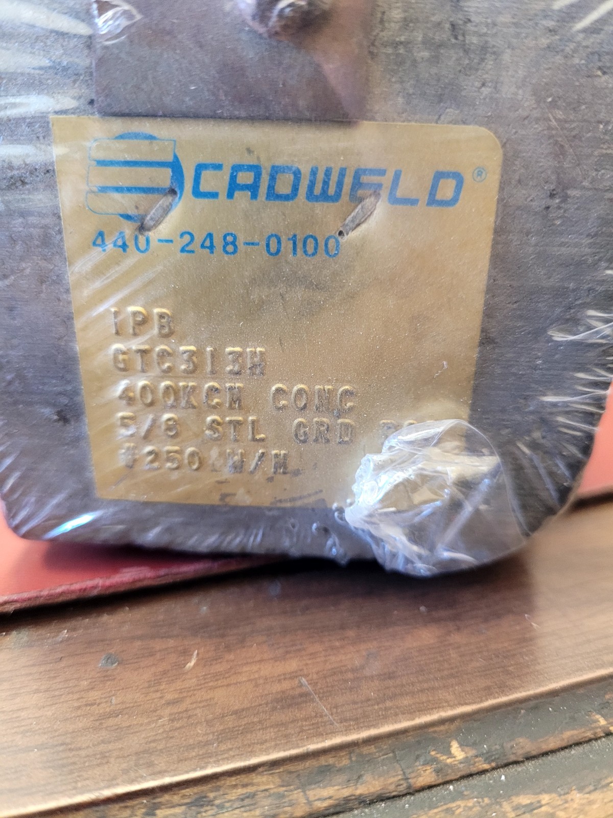 Erico Cadweld GTC313H Welding Bonding Mold 400KCM Conc 5/8 Steel Ground Rod