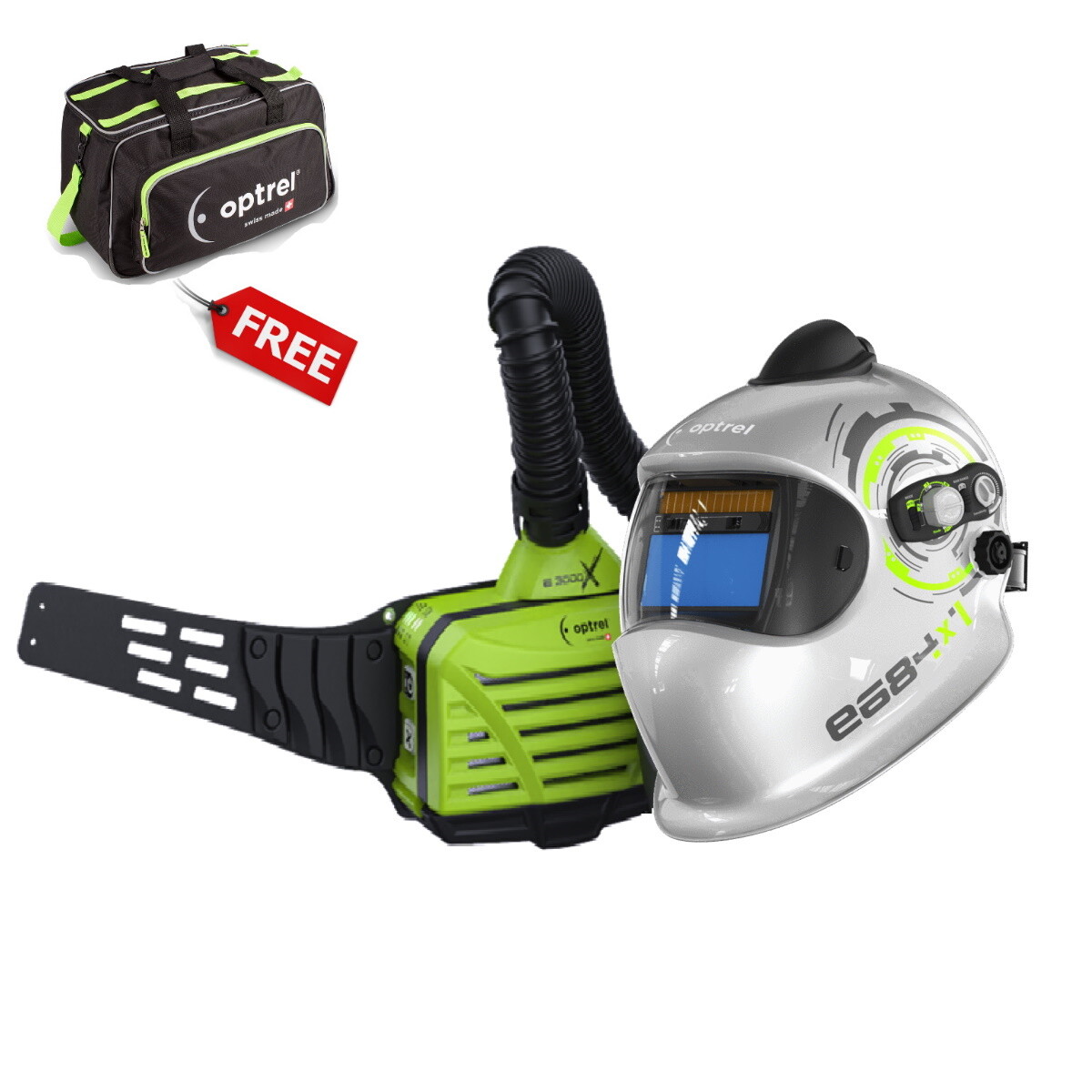 Optrel e3000X PAPR with e684 Helmet w/FREE Duffle Bag (4550.465)