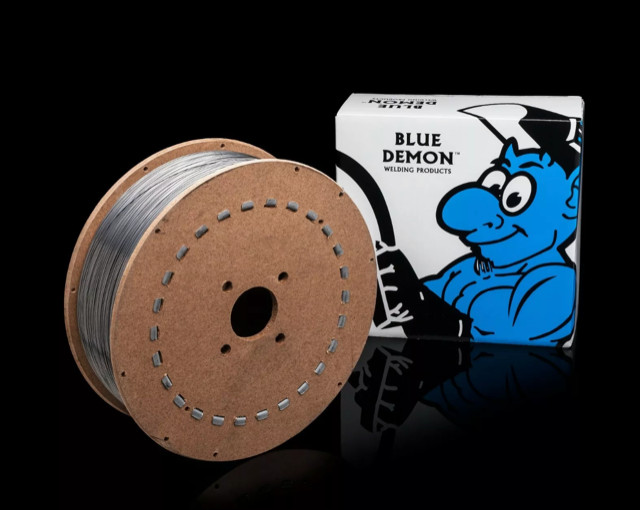 E71T-1 1C/1M .035 Flux Core 33lb MIG Welding Wire Spool Requires Gas Blue Demon