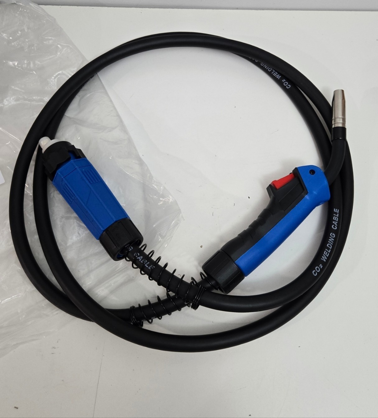 MB-15AK MIG MAG Welding Torch – 3m/10ft Complete Gun with CO2 Euro Connector