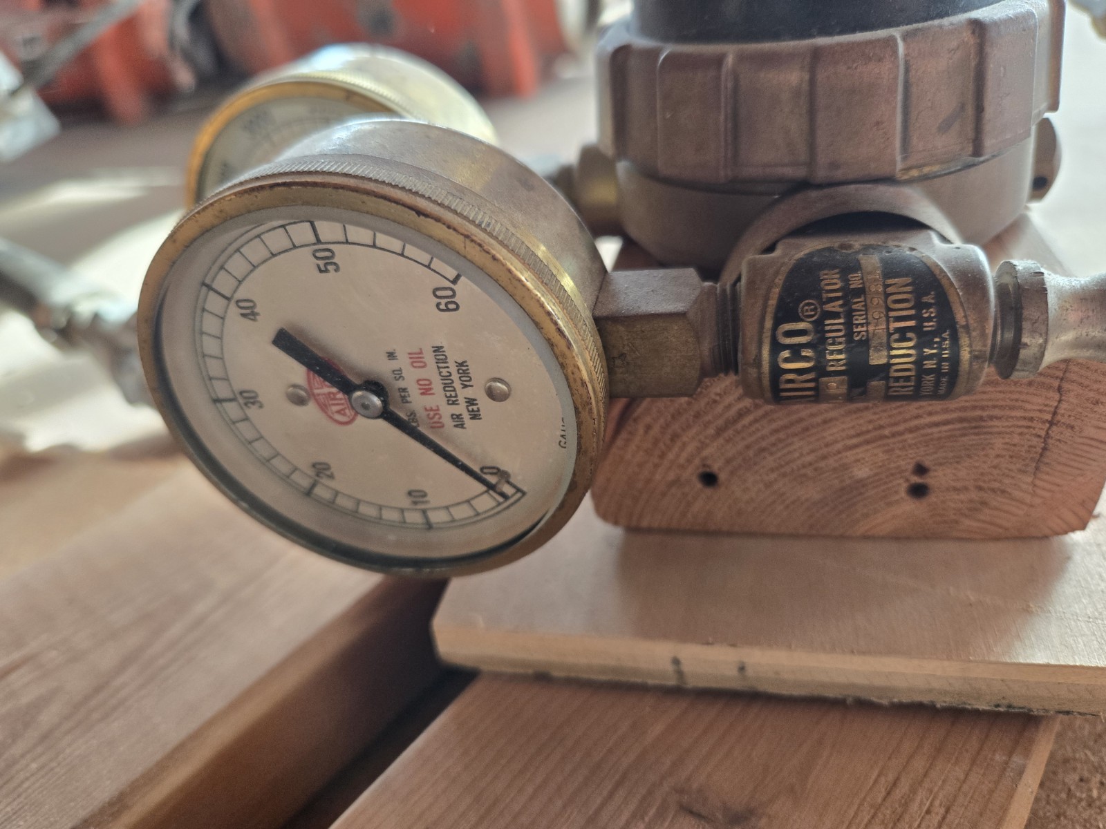 Airco Regulator with Gauges and Lines