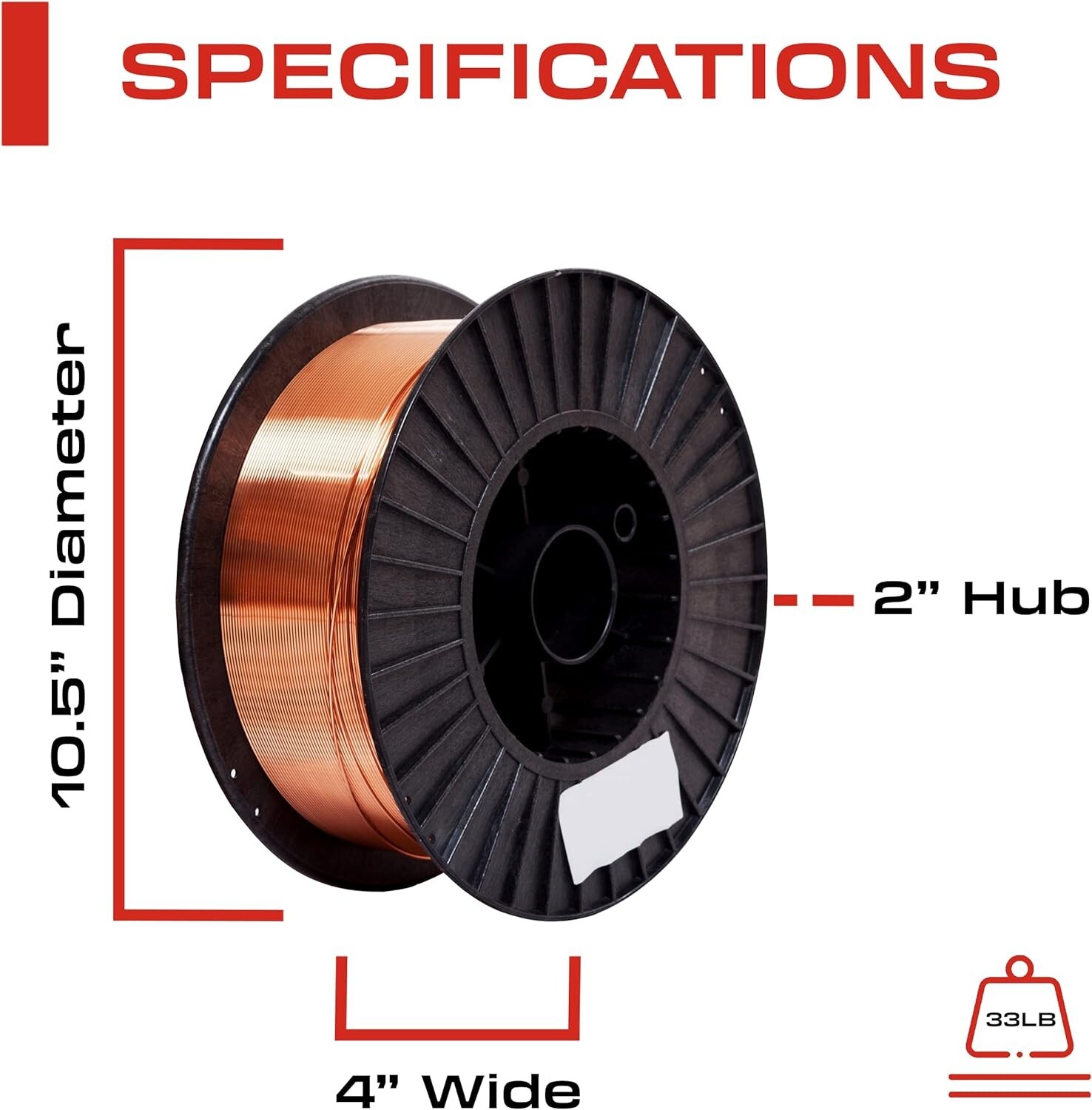 Solid MIG Welding Wire – ER70S-6-0.035 Inch, 33 LB Spool – Mild Steel MIG Wire