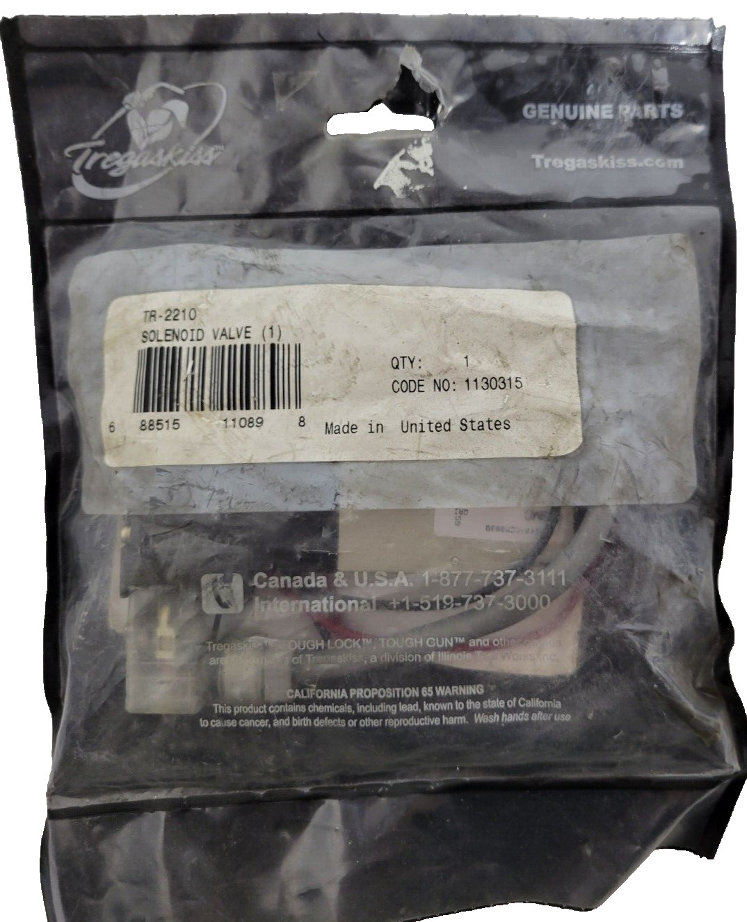 Tregaskiss TR-2210 SOLENOID VALVE TRETR-2210 – NEW!