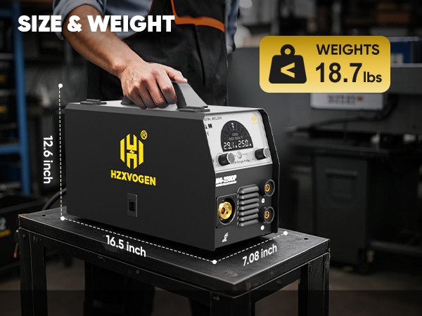250 Aluminum MIG Welder MMA TIG MIG Welding Machine 110V/220V Gas/Gasless IGBT