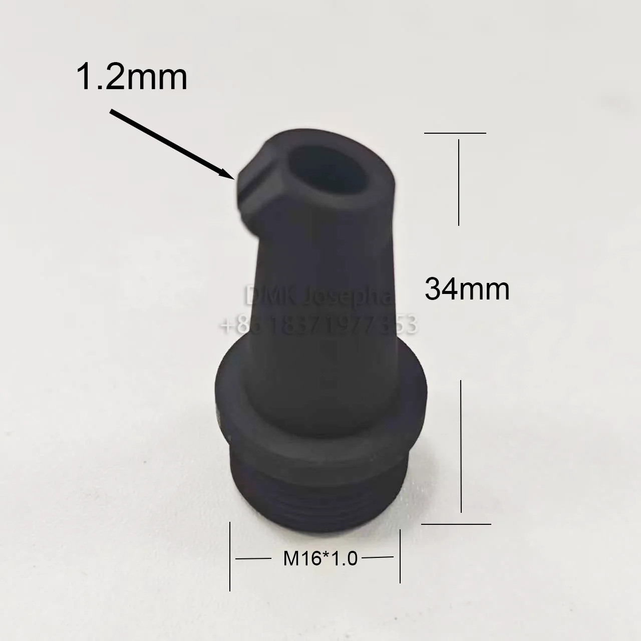 Graphite Laser Welding Nozzle M16 Wire Feed Nozzle For Relfar Laser Welding Head