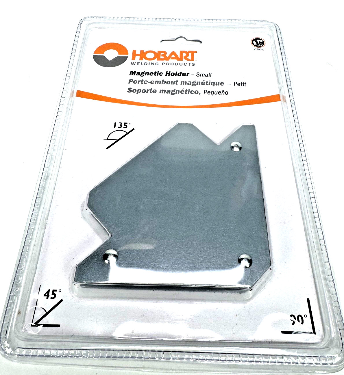Hobart Welding Products Small Magnetic Holder (45/90/135 Degree Angles) #770062