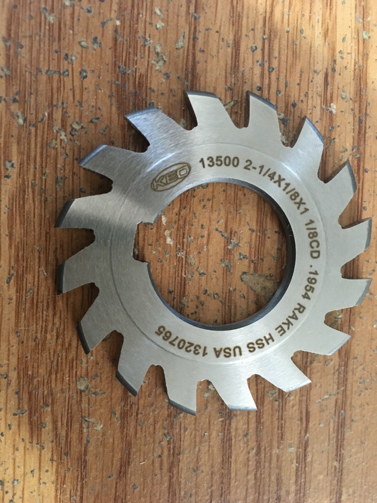 2 1/4″ x 1/8″ x 1″ CV201 16 Tooth R=1/16″ HSS Standard Diameter Convex Milling C