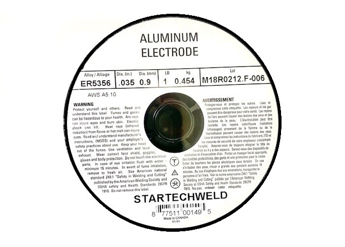 Aluminum 5356 MIG Welding Wire .035″ 1 Roll ER5356-.035″ 1 Ib Each Roll