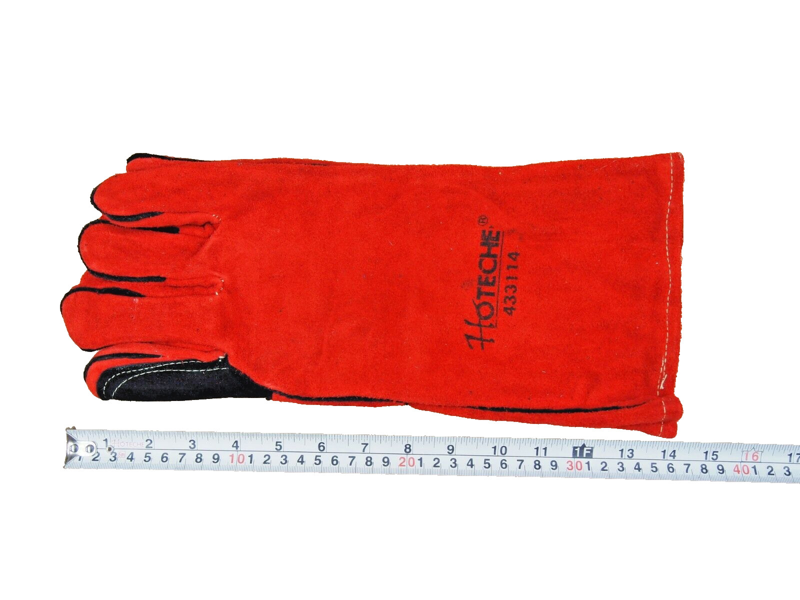 HOTECHE 14″ Leather Cowhide Welding Gloves 12 Pairs 433114