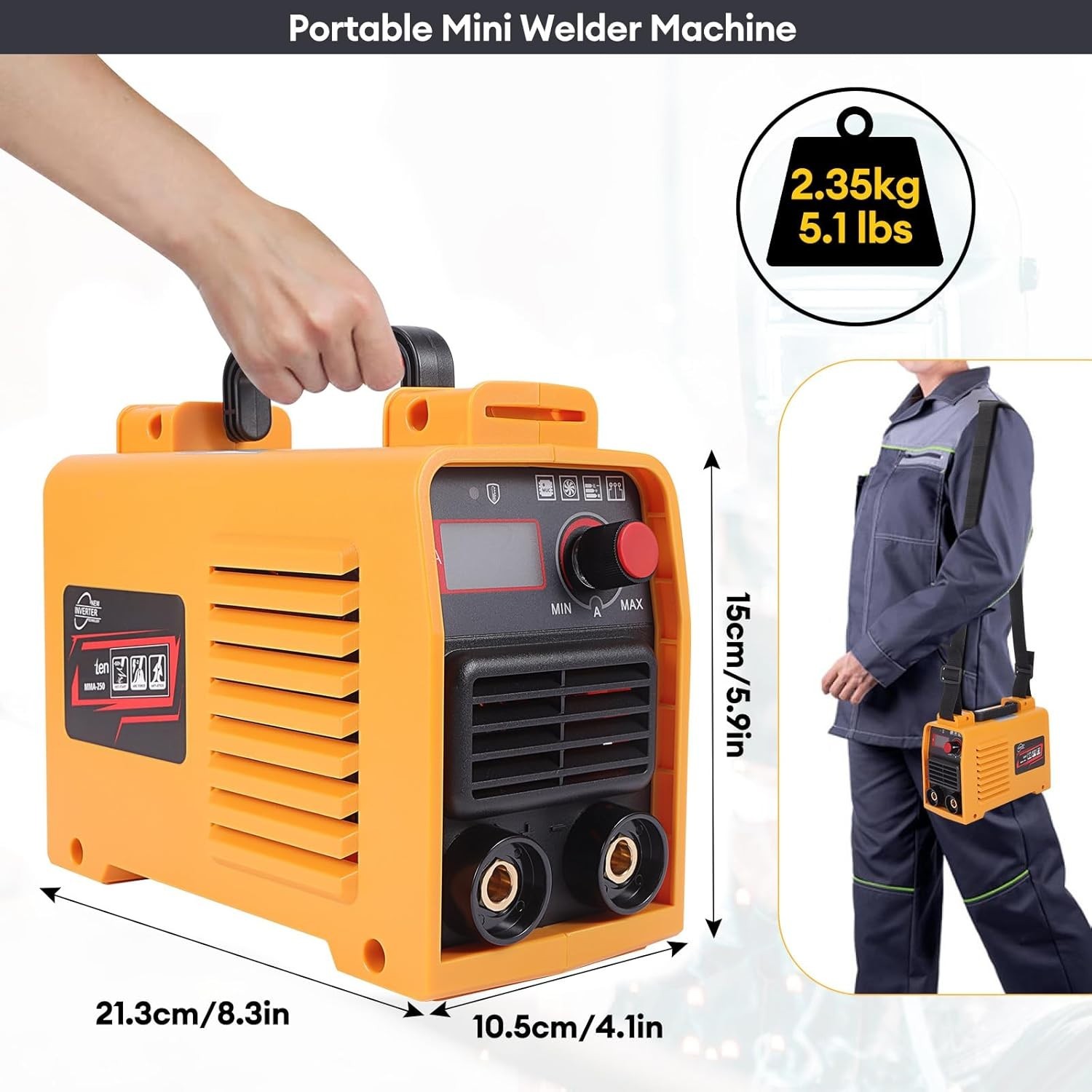 250A MINI Stick Welder 110V Lift TIG/MMA Welding Machine Hot Start for Beginner