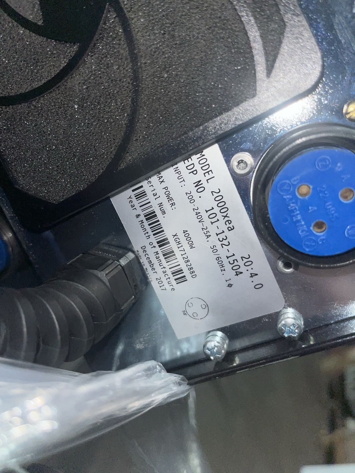 Branson Welder Control #2000xea, LG-3848