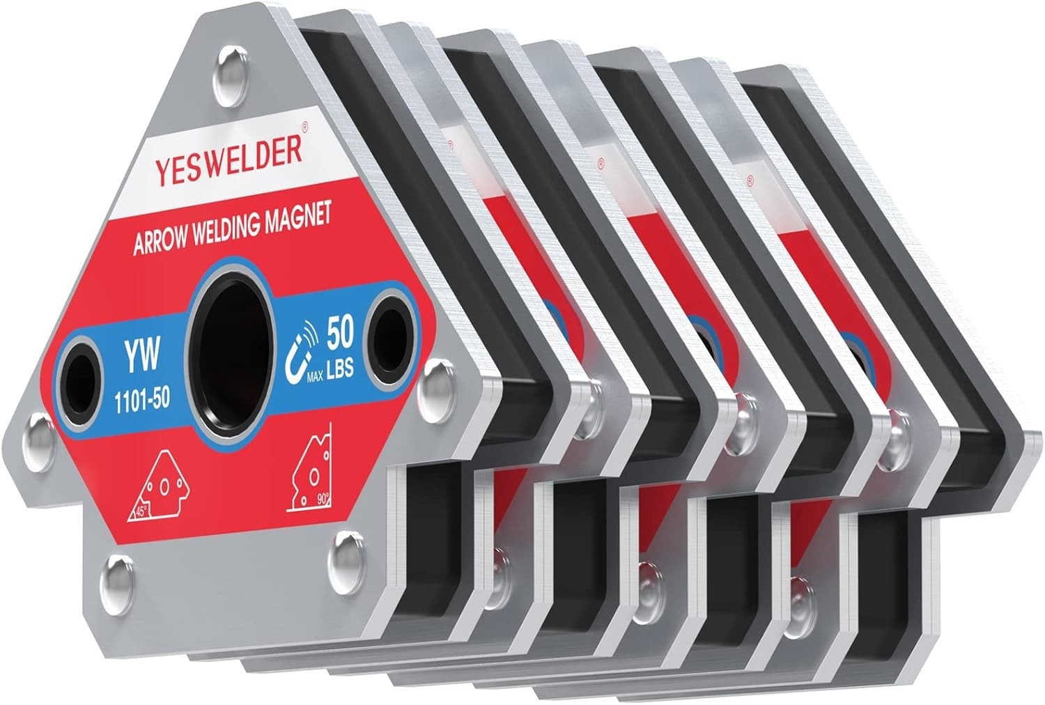 Versatile 50 LB Welding Magnet Set – 4 Heavy-Duty Holders for Pros
